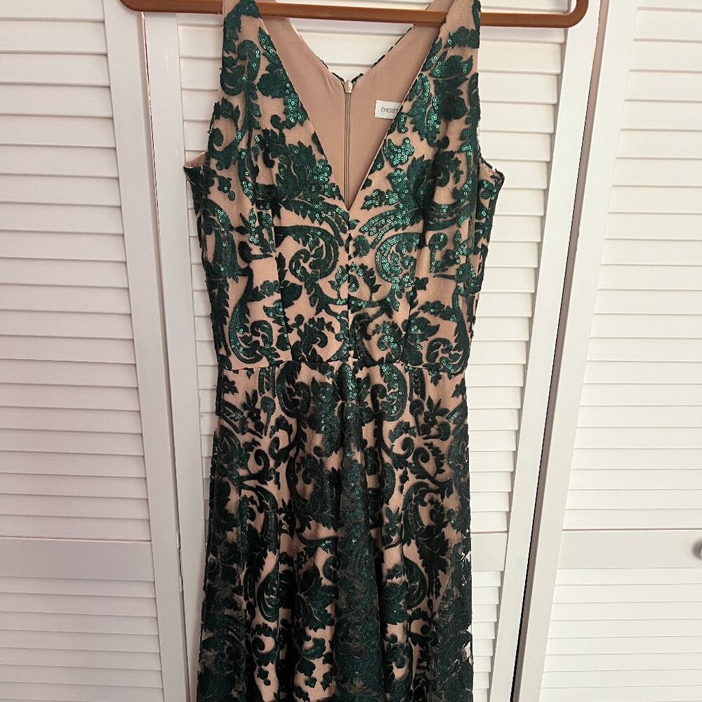 Dress the Population Sequin Green Dress